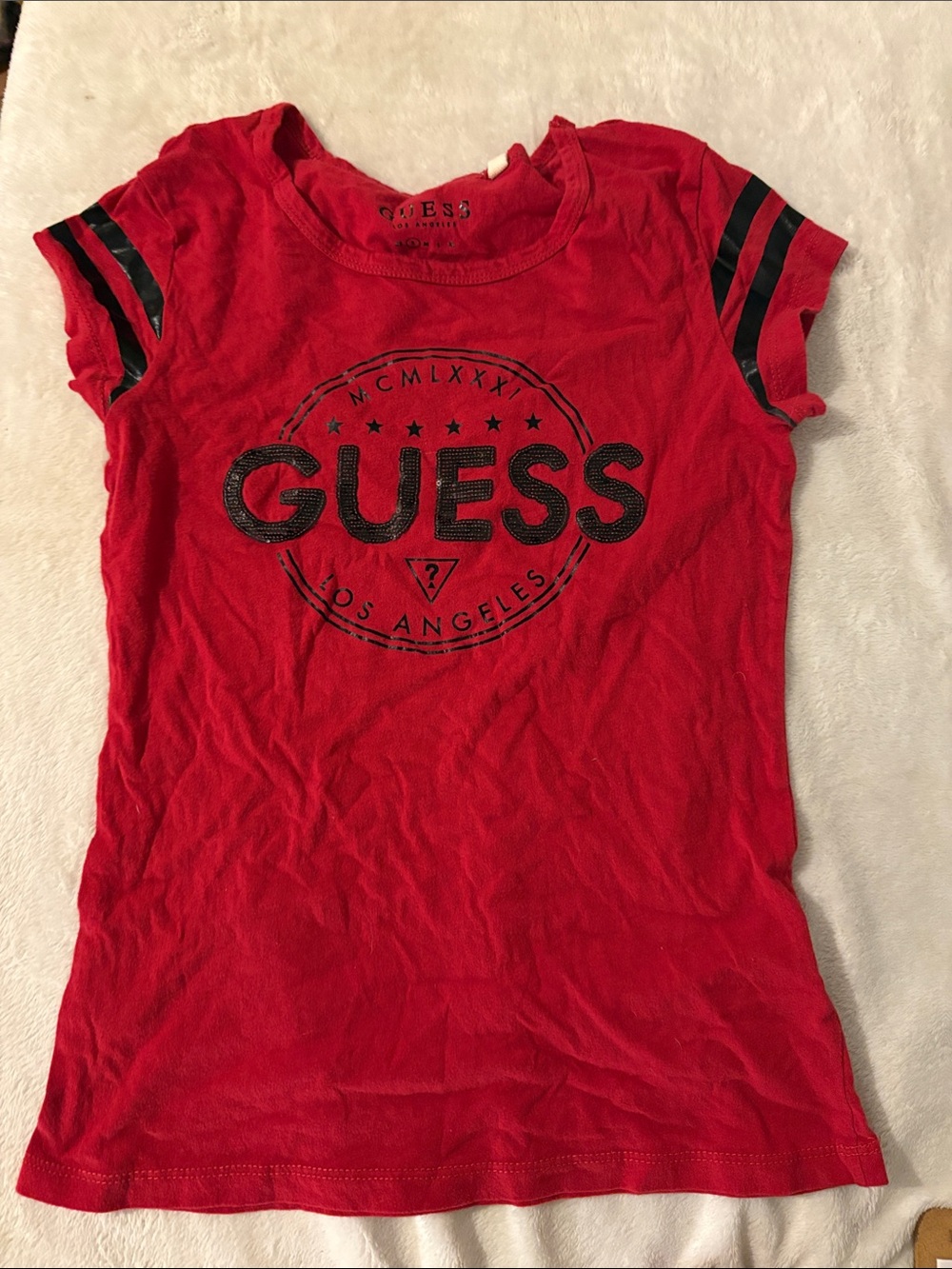 GUESS Los Angeles red graphic tee